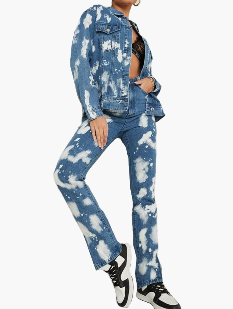 Splatter jeans womens deals